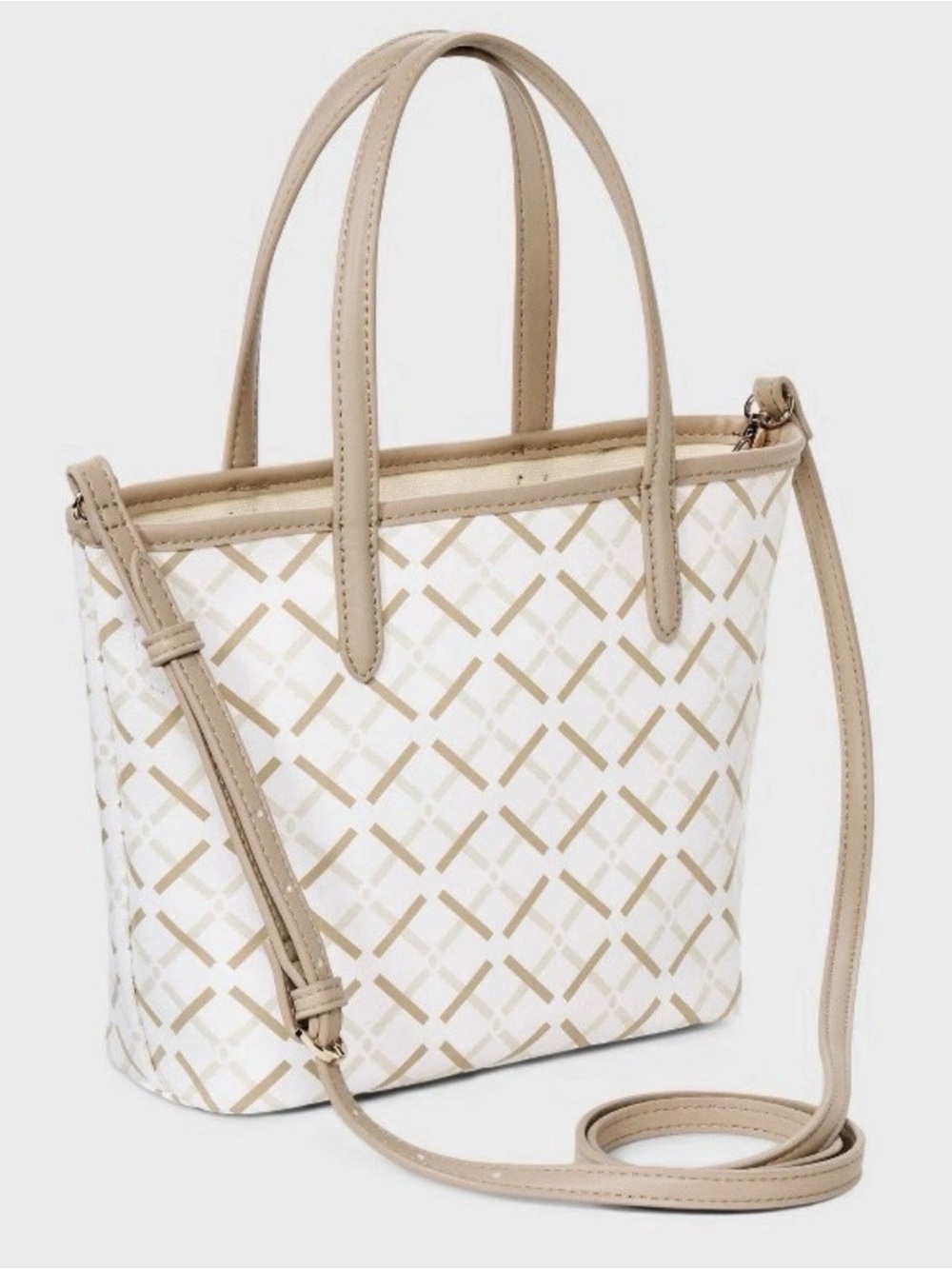 Mini Coated Canvas Tote Bag